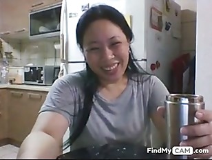 Skype Slut Miss Z Playing in Kitchen - Copy