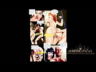 BDSM Comic Book - Slaves in latex spanked and  hard