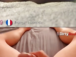 cummed with the hairbrush for me in dirtyroulette- ate the orgasm