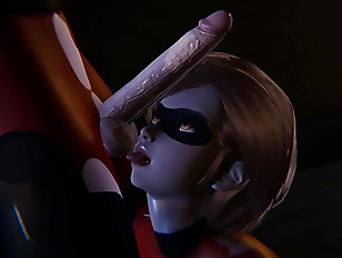 Futa Incredibles Violet gets creampied by Helen Parr 3D Porn 