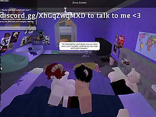 Hot roblox slut drains a femboy