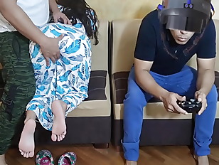 I hope my Boyfriend starts playing Virtual Reality Games to cheat him with his Best Friend who Has the Biggest Cock Ntr Jav