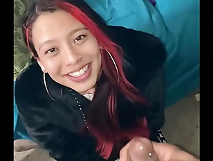 Latina deepthroats 2 Huge cocks for the golden reward at the ending