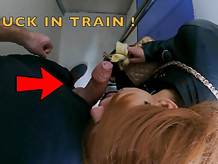 Nymphomaniac Married Wife Suck Unknown Guy in Train! 15:37