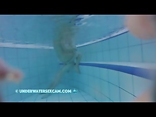 Hidden pool cam - teen18  has underwater sex for the first time in public pool 