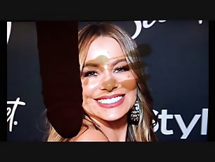 Sofia Vergara cum tribute facial