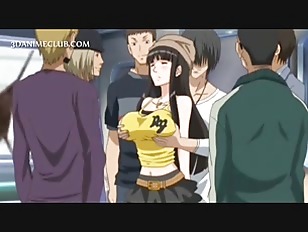 Bonded anime sex doll gets sexually abused in subway