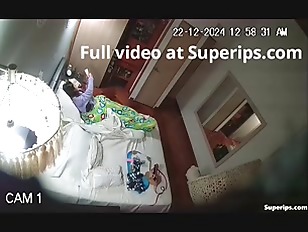 Sleeping porn video – IPCAM – Petite Latina girl masturbates in a strange way