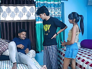 DESI VIRGIN GIRL HARDCORE FUCK WITH HER TWO FIREND&amp;#'S WHEN SHE WAS ALONE AT HOME FULL MOVIE ( HINDI AUDIO )