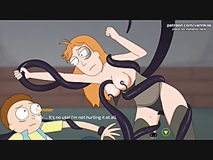Hot stepsister Summer got her petite tight pussy fucked by a tentacle monster l My sexiest gameplay moments l Rick and Morty: A Way Back Home l Part #4