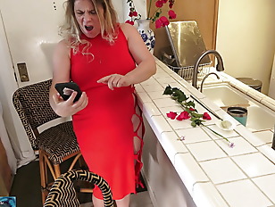 Stepmom gets pics for anniversary of secretary sucking husband&#’s dick so she fucks her stepson