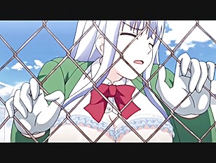 【アニメ】≪☆もう無理ぃ…気持ち良すぎる！！≫フェンスにおっぱいを押し付けてハードエッチ！えろすぎるデカぱい可愛い娘が勃起チ◯ポにイカされる！