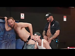 Rough Play porn video – Jack Hunter and Josh Mikael getting fisted by Drew Sebastian