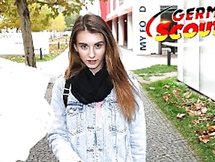 GERMAN SCOUT – SKINNY TEEN FUCK TO EYE ROLLING ORGASM AT PICK UP CASTING