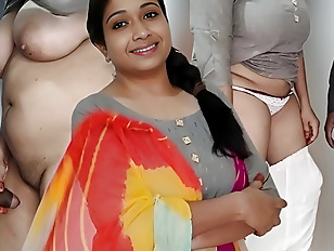 Hot Indian Bhabhi in Salwar Fucked with Teen Boy in Desi Doggystyle (Hindi Audio)