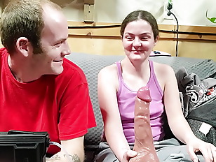 Review porn video – Couples toy review of 9.5 hismith ejaculating dildo