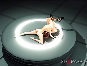 Hot Sex In The Space Station! Sci-fi Hot Shemale Plays With A Sexy Girl