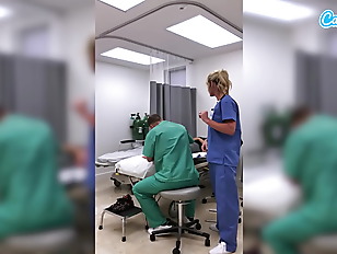 Hot Fit MILF Nurse Gets Fired For Showing Pussy