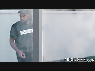 Bearded security guard XL pokes Travis Yukarins bouncy ass using his big black baton