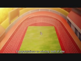 [エロアニ]【オナホの時間】チアの練習をしている巨乳JKに背面性交からいきなり挿入♪アナルを見せつけながらオーガズムを迎えてしまう♡