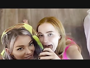 Wildest porn video – Throat-Competition-With-Housemate's-Cock