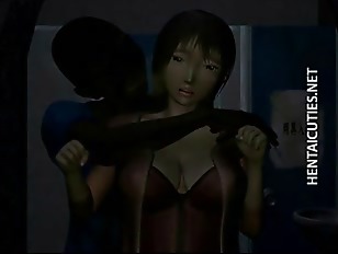 Horny hentai harlot take black penis