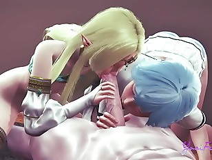 T porn video – Yaoi Femboy Yuki &amp; Blue - Threesome blowjob with cum in his mouth and anal with creampie in his ass - Sissy femboy manga anime Japanese Gay Video