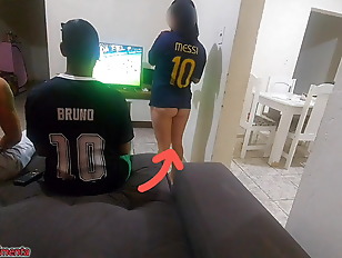 I had to have sex with my husband&amp;#'s friend because of a bet, but I got horny and ended up doing DP with both of them