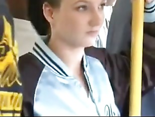 Cheerleader forced on the bus