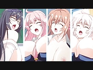 【アニメ】「イッちゃうよ…我慢できない…！」複数人にレイプされながら感じる美女が手マンとクンニで悶絶しながらアへ顔で興奮！