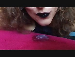 cum lips latex Makosi posing naked