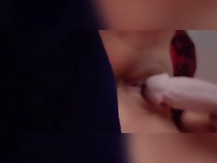 Rubbing myself to orgasm with vibrating dildo while daddy sleeps because he wouldn&#’t eat me.