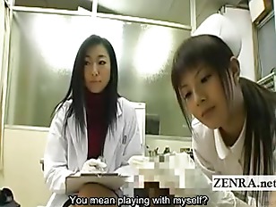 Subtitle CFNM Japanese milf doctor and nurse inspection
