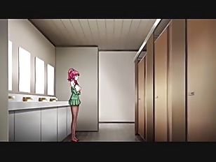 [エロアニ]【女子校生】スケベな黒タイツ女子校生を屋上で脱がせてフェンスに押し付け羞恥セックスで性欲尽きるまでハメまくる極上SEXッ！♥【学園もの】