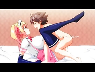 [エロアニ]巨乳メイド二人に犯されまくってしまうショタ…キスしてペニスを舐められ生ハメ…愛と快楽の生ナカ出しエッチ♡