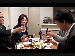 Japanese Drunk Wife get forced by 2 husband friends (Full: shortina.com/owM2Y)