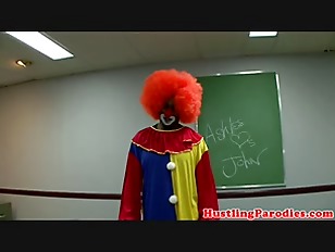 Parodies porn video – Latina blows clown