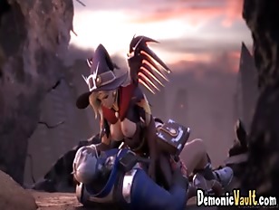 3d Babe porn video – Hot ass Overwatch sluts fucked by massive cocks