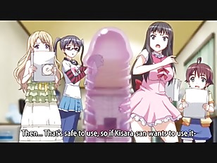 [エロアニ]作品作りのために初のフェラをする美女…飴を舐めるみたいにぺろぺろと舐めるが気持ちよすぎてぶっかけちゃう！