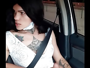 Tshemaleblack porn video – Sabrina Prezotte FUCKING UBER in the parking lots of Barra Funda. - First day of the year I took an uber to drop me off on the street, I had to pay the fare by fucking his ass...