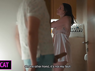 Beautifulface porn video – Stepson and Stepmom Share One Hotel Bed—What Forbidden Secrets Unfold Tonight?!