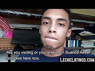 A young straight Latino facialized and banged people for cash