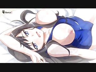 [エロアニ]スク水姿のメガネっ子にトイレに連れ込まれてケツ穴SEX.種付させられちゃった♡