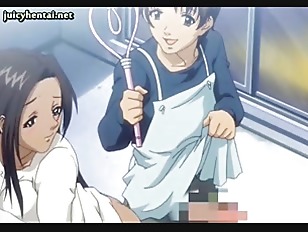 Ebony anime babe squirting