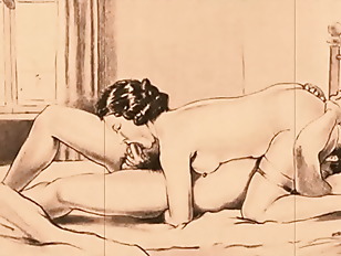 Drawings porn video – vintage erotic drawings