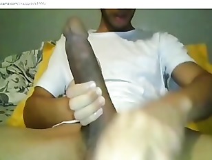 Black Gay Twink Jerks Off His 11 Inch Dick For You