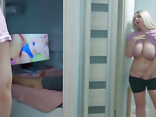 Bignaturaltits porn video – Stepdaughter with big tits spies on stepdad part 4