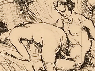 Drawing porn video – vintage erotic drawings