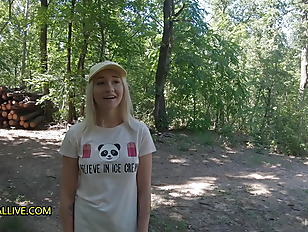 &amp; His Boy Tag Team Girl Lost in Woods! – Marilyn Sugar – Crazy Squirting, Rimming, Two Creampies - Part 1 of 2