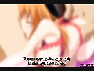 [エロアニ]美人なお嬢様がちんこに囲まれていっぱい体をいじられちゃう♡